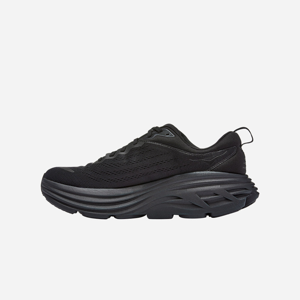 Giày Chạy Bộ Nam HOKA Bondi 8 Wide - Đen - Supersports Vietnam