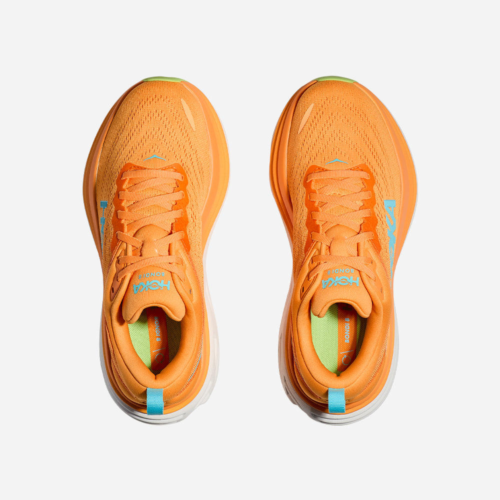 Women's Hoka Bondi 8 Wide Running Shoes - Orange