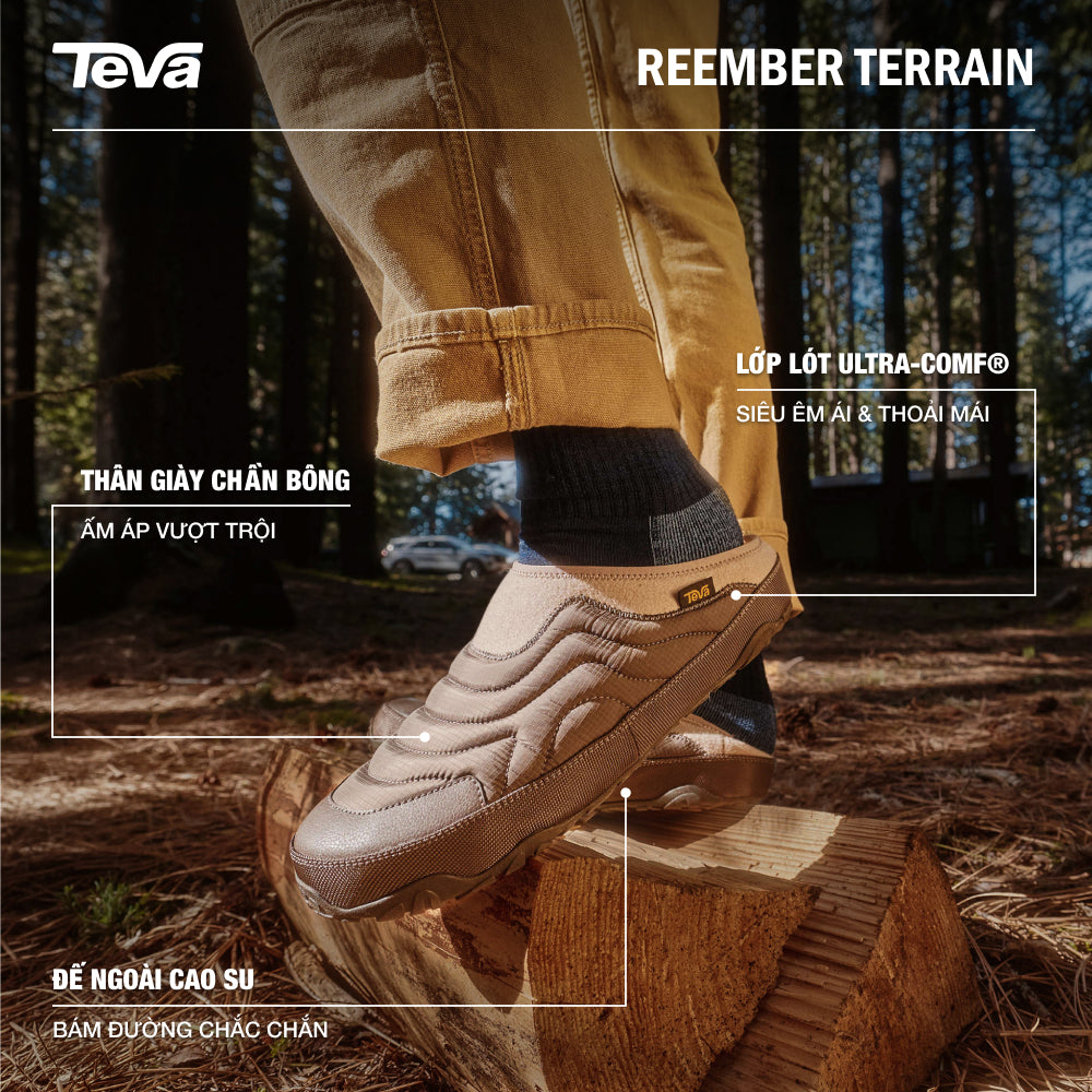 Giày Slip-On Nam Teva Reember Terrain - Nâu - Supersports Vietnam