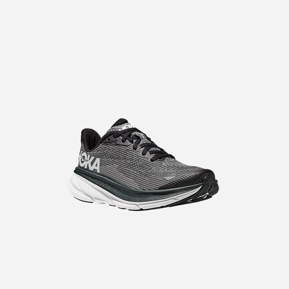 Giày Chạy Bộ Trẻ Em HOKA Clifton 9 Youth - Đen - Supersports Vietnam