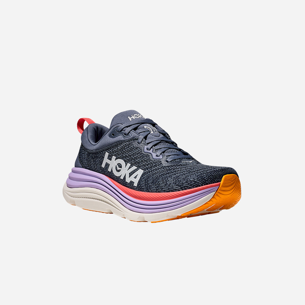 Giày Chạy Bộ Nữ HOKA Gaviota 5 Wide - Xanh Navy - Supersports Vietnam