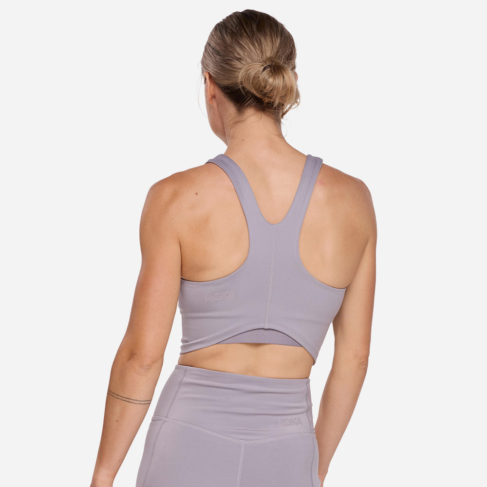 Áo Bra Nữ HOKA Elaro Crop - Tím - Supersports Vietnam