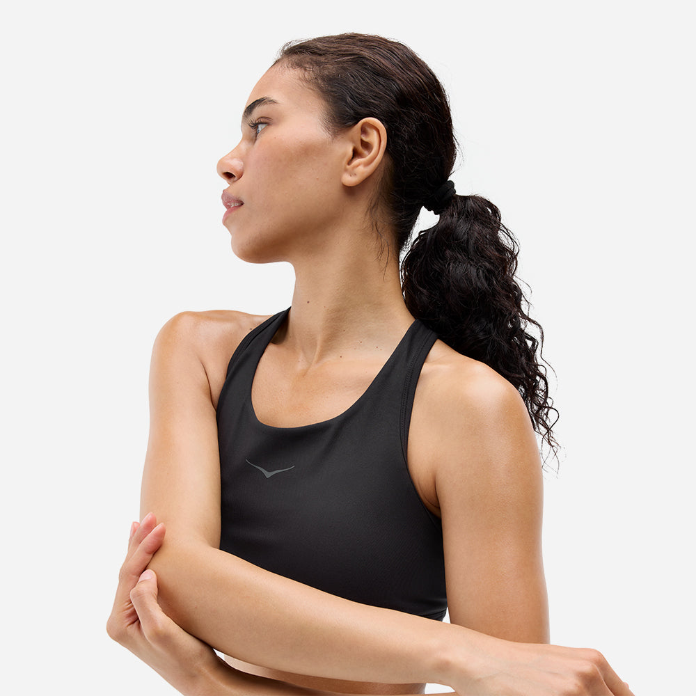 Áo Bra Thể Thao Nữ HOKA Hupana Removablecup - Đen - Supersports Vietnam