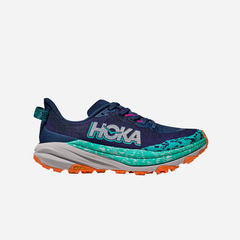 Women's Hoka Speedgoat 6 Wide Running Shoes - Navy