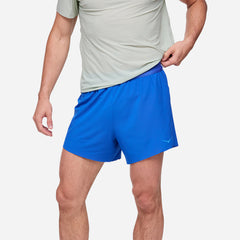 Men's Hoka Glide 5'' With Brief Shorts - Blue