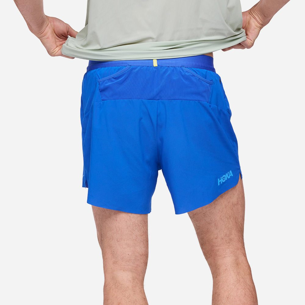 Quần Ngắn Thể Thao Nam HOKA Glide 5'' With Brief - Xanh Dương - Supersports Vietnam