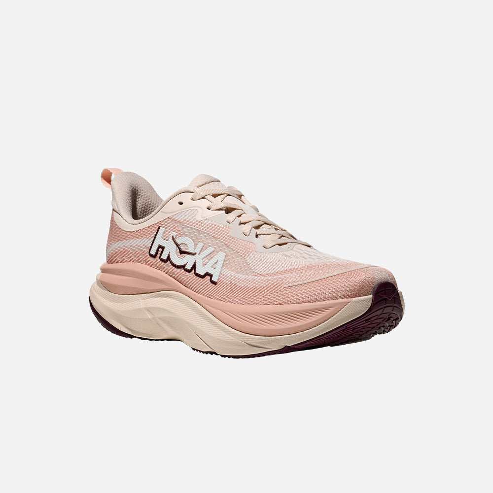 Giày Chạy Bộ Nữ HOKA Skyflow Wide - Hồng - Supersports Vietnam