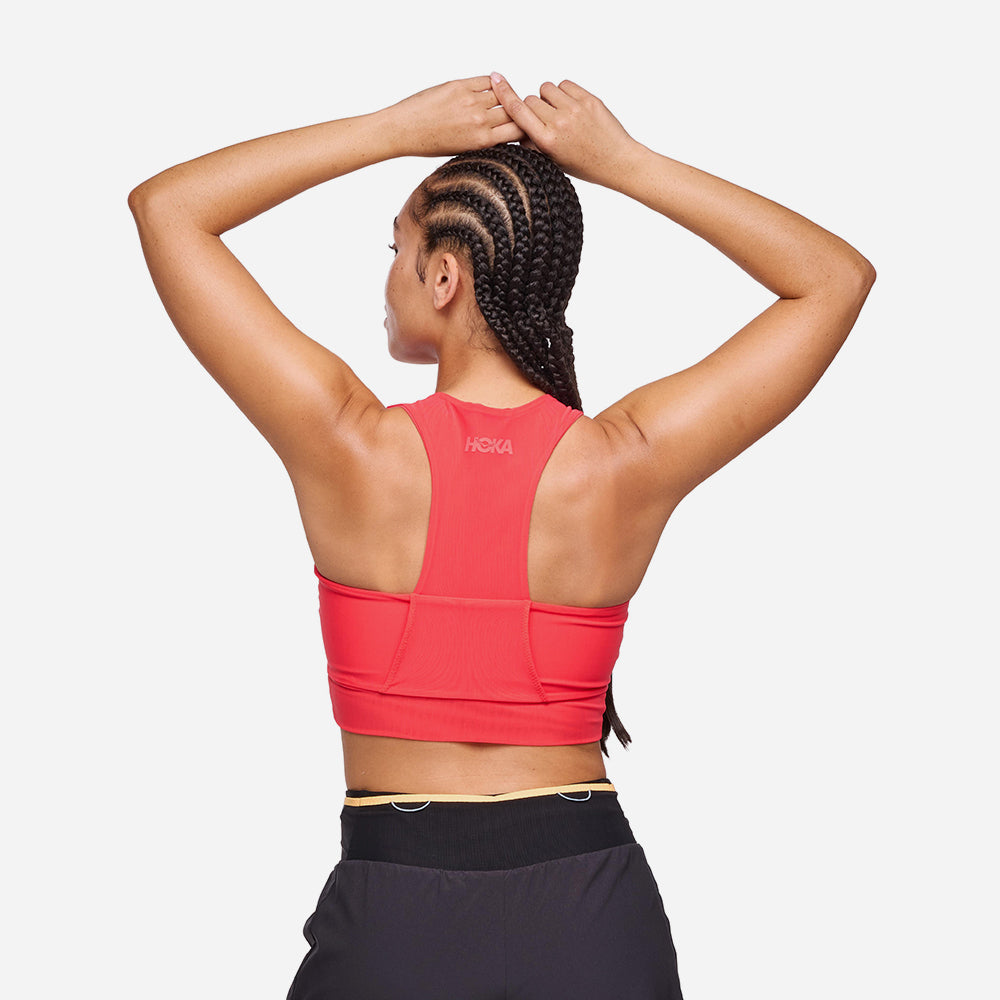 Áo Bra Nữ HOKA Race Day - Đỏ - Supersports Vietnam