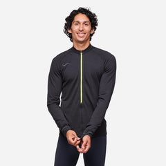 Men's Hoka Basezip Long Compression Tee - Black