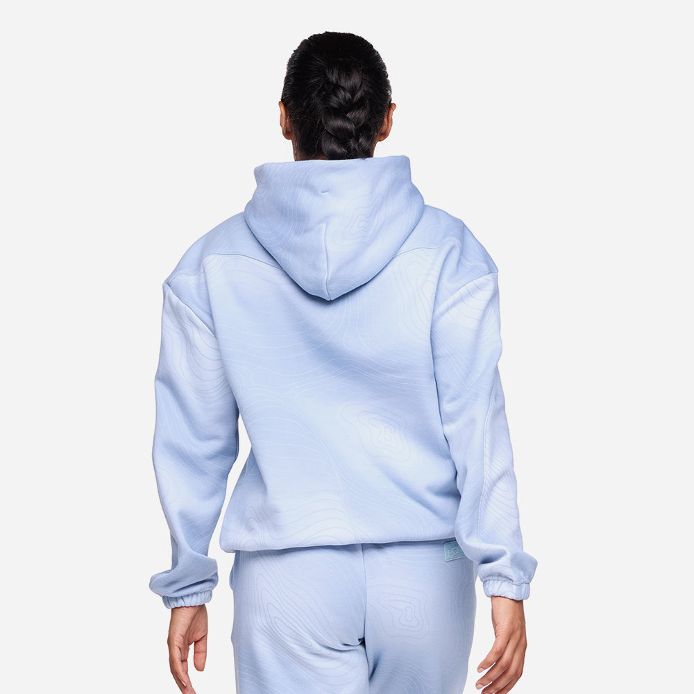 Áo Hoodie Unisex HOKA Essential Print - Xanh Dương - Supersports Vietnam
