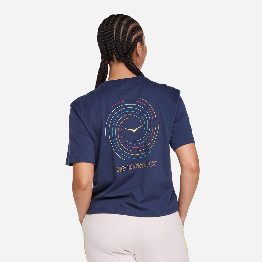 Áo Thun Nữ HOKA Team Gpx - Xanh Navy - Supersports Vietnam