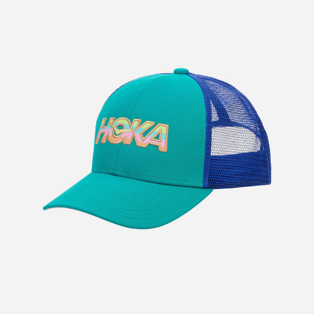 Hoka Sunrise Logo Trucker - Blue