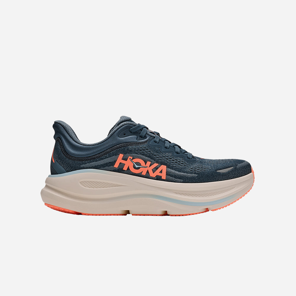 Giày Chạy Bộ Nữ HOKA Bondi 9 - Xanh Navy - Supersports Vietnam