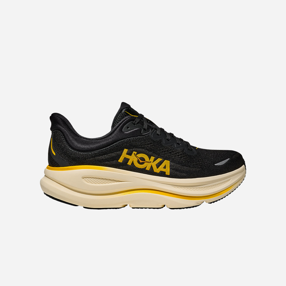 Giày Chạy Bộ Nam HOKA Bondi 9 Wide - Đen - Supersports Vietnam