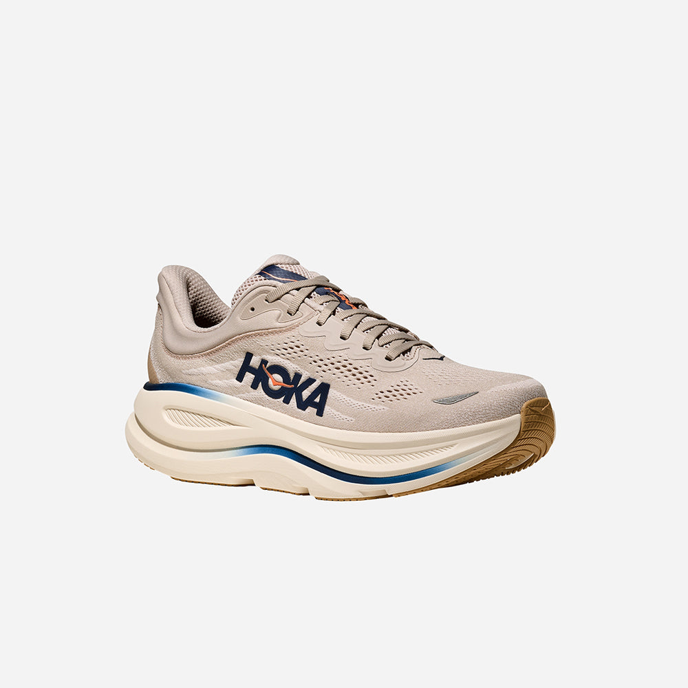 Giày Chạy Bộ Nam HOKA Bondi 9 Wide - Nâu - Supersports Vietnam