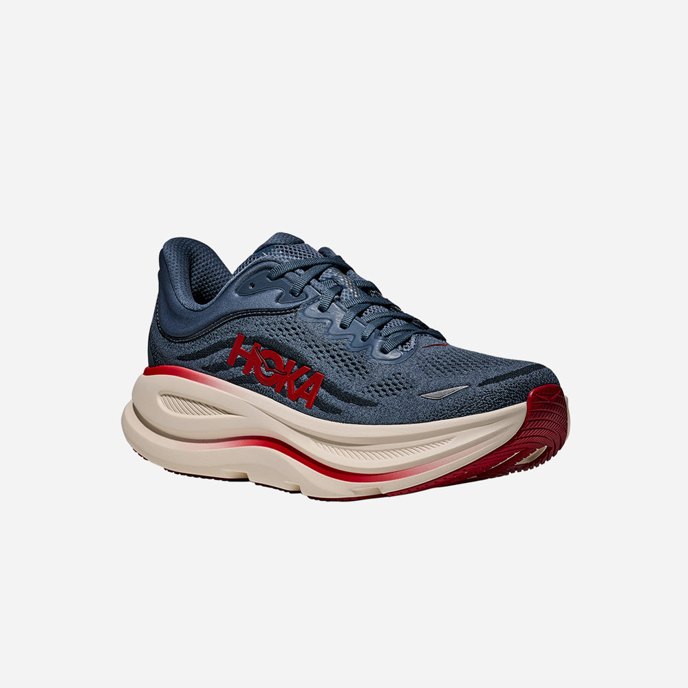 Giày Chạy Bộ Nam HOKA Bondi 9 Wide - Xanh Navy - Supersports Vietnam