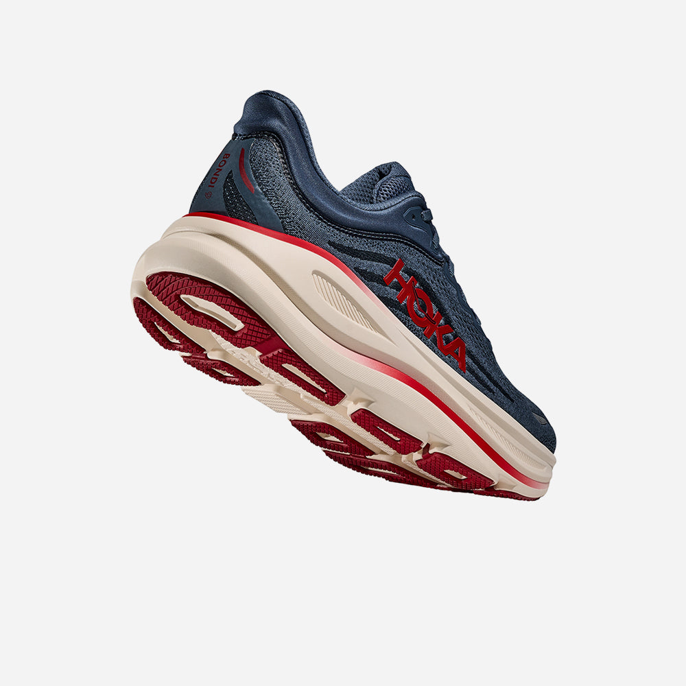 Giày Chạy Bộ Nam HOKA Bondi 9 Wide - Xanh Navy - Supersports Vietnam