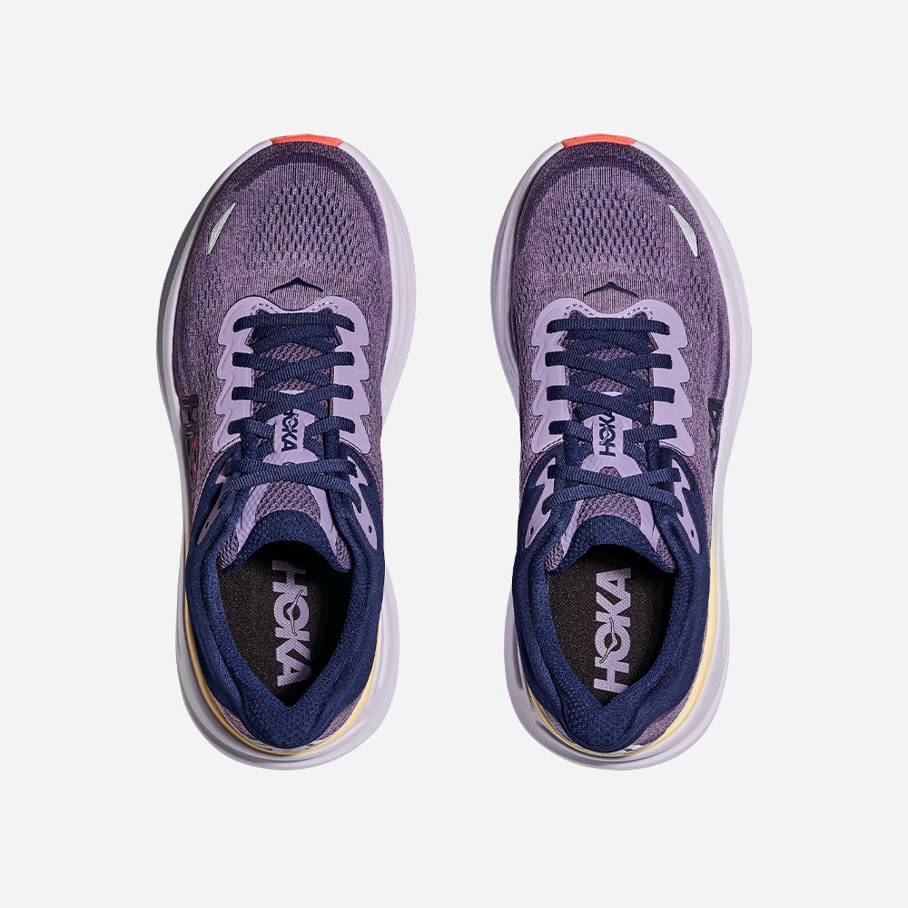 Giày Chạy Bộ Nữ HOKA Bondi 9 Wide - Tím - Supersports Vietnam