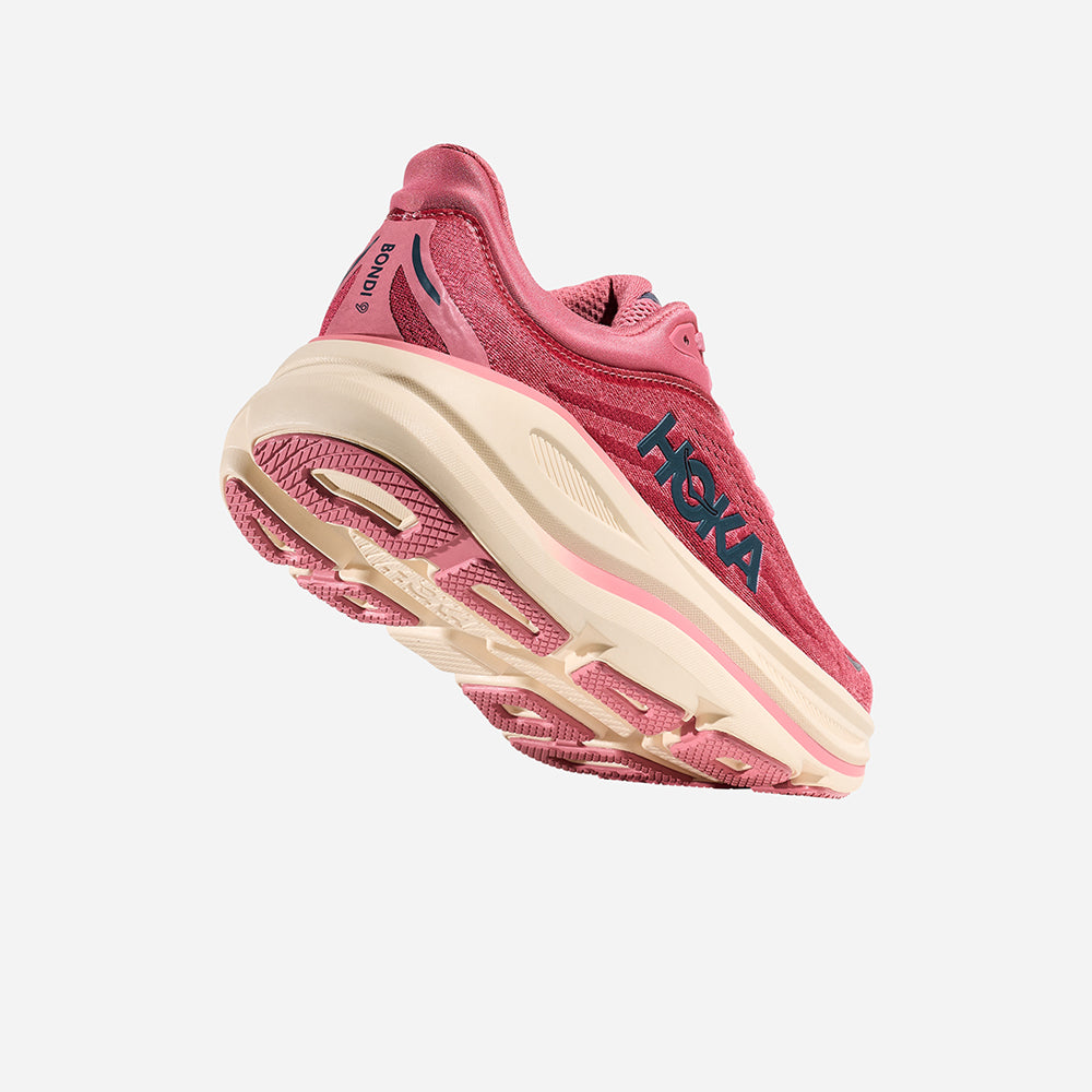 Giày Chạy Bộ Nữ HOKA Bondi 9 Wide - Hồng - Supersports Vietnam