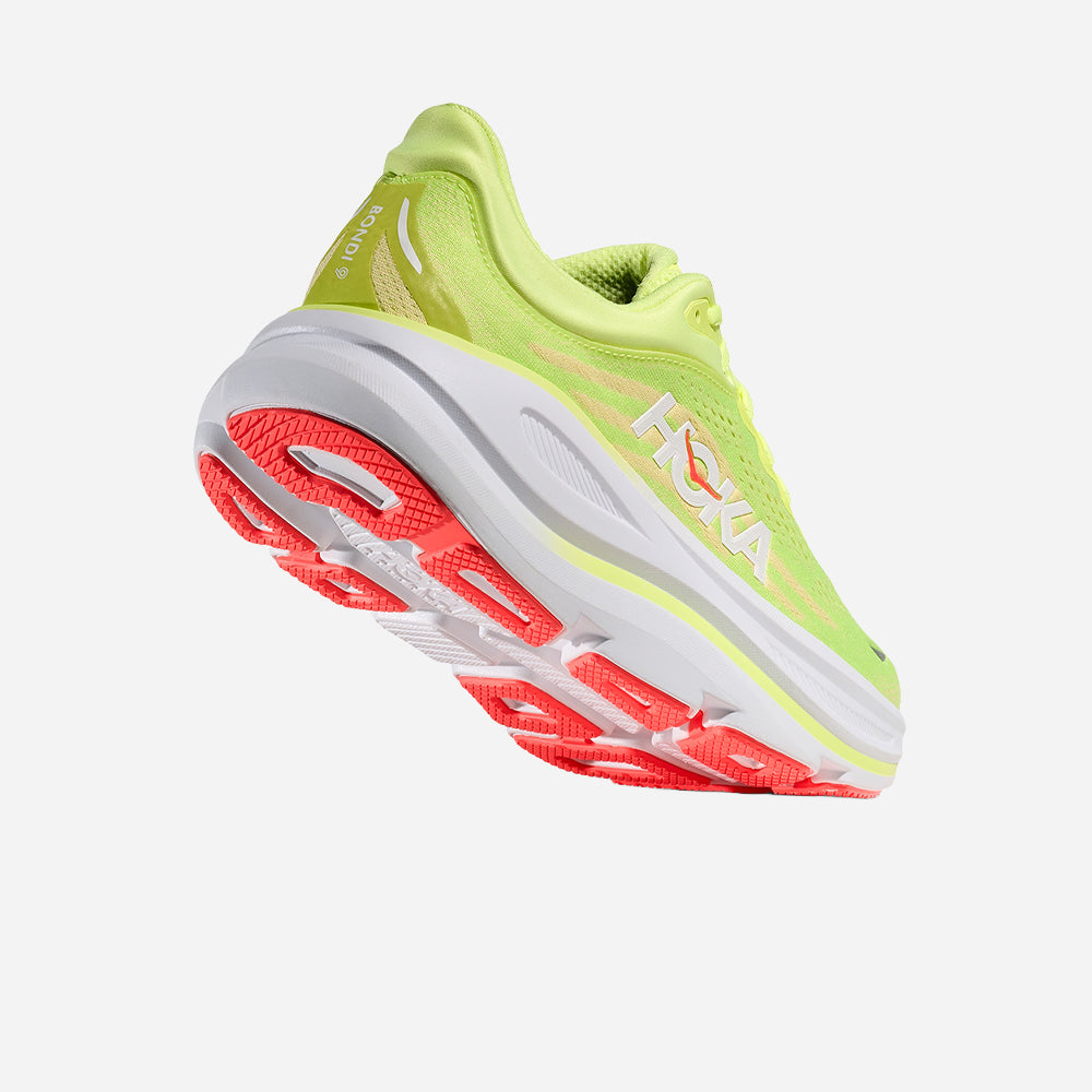 Giày Chạy Bộ Nữ HOKA Bondi 9 Wide - Xanh Lá - Supersports Vietnam