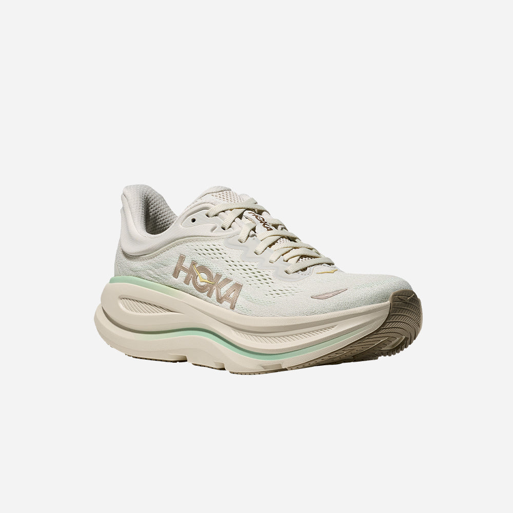 Giày Chạy Bộ Nữ HOKA Bondi 9 Wide - Be