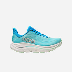 Giày Chạy Bộ Nữ Hoka Clifton 10 Wide - Xanh Dương