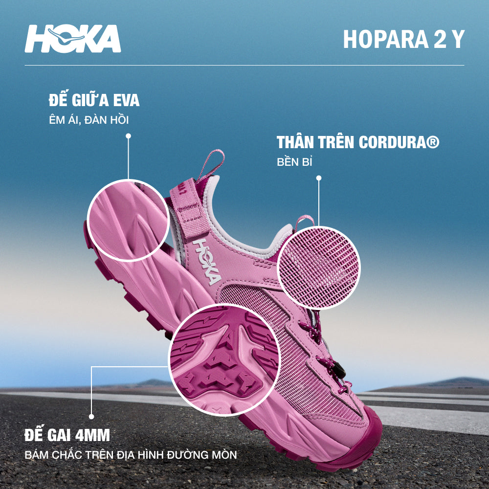 Giày Leo Núi Trẻ Em HOKA Hopara 2 Y - Tím - Supersports Vietnam