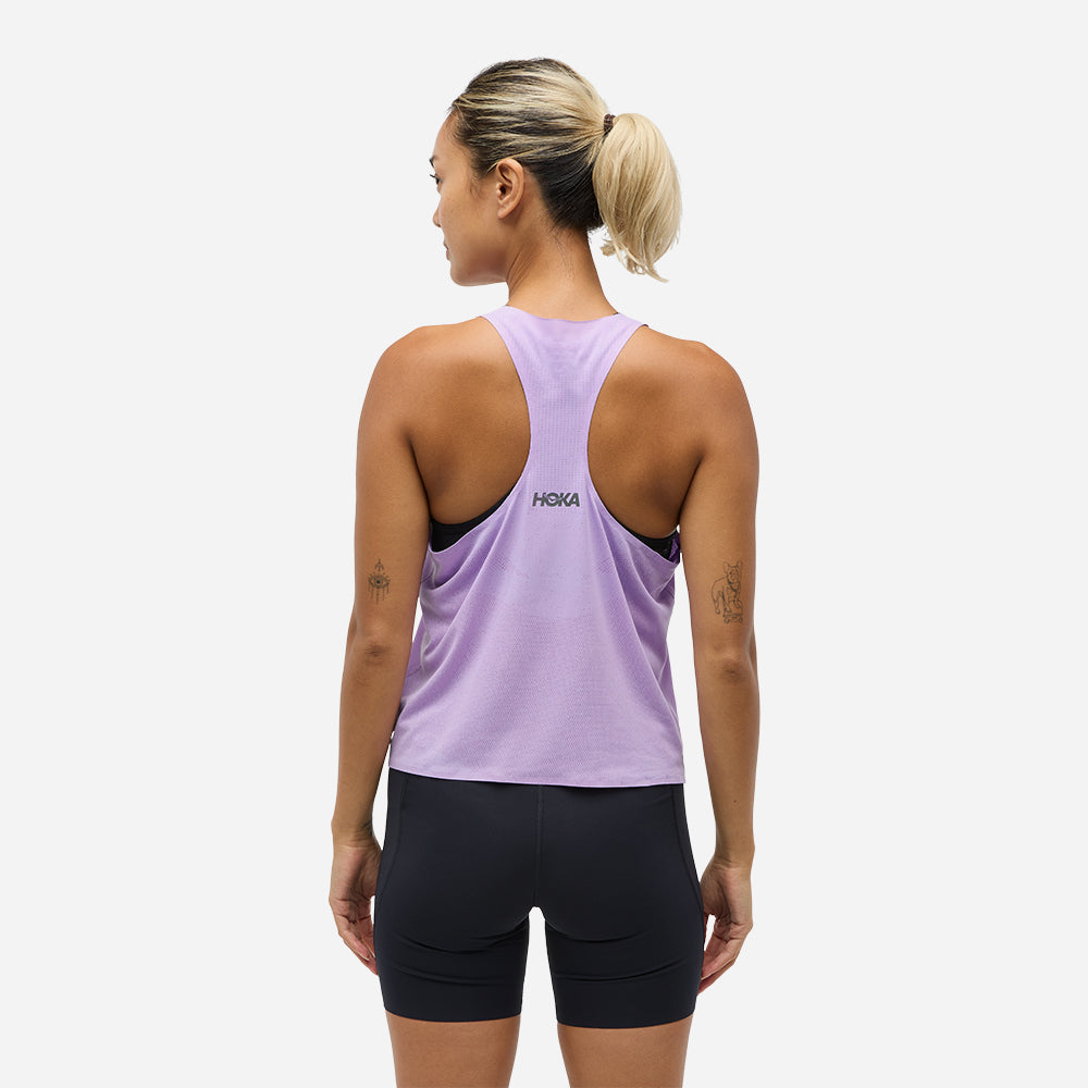 Áo Ba Lỗ Nữ HOKA Race Day Singlet - Tím - Supersports Vietnam