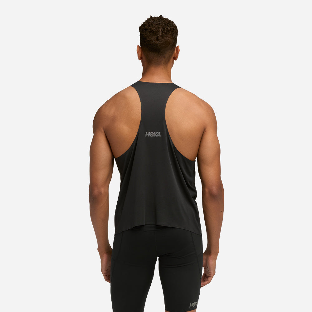 Áo Ba Lỗ Nam HOKA Race Day Singlet - Đen - Supersports Vietnam