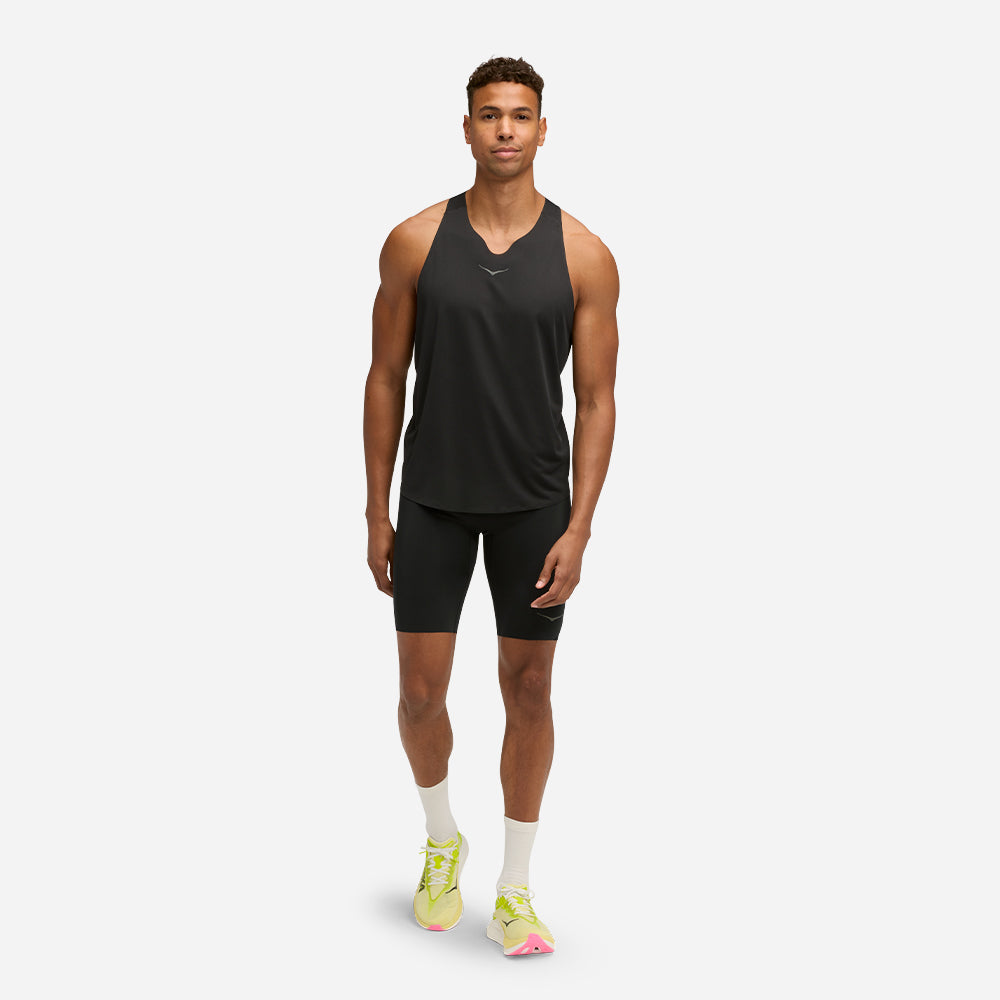 Áo Ba Lỗ Nam HOKA Race Day Singlet - Đen - Supersports Vietnam