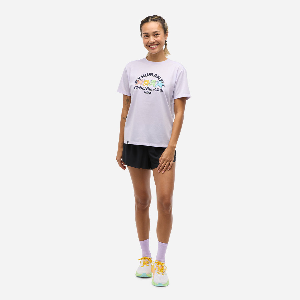 Áo Thun Nữ HOKA Glidetech - Tím - Supersports Vietnam