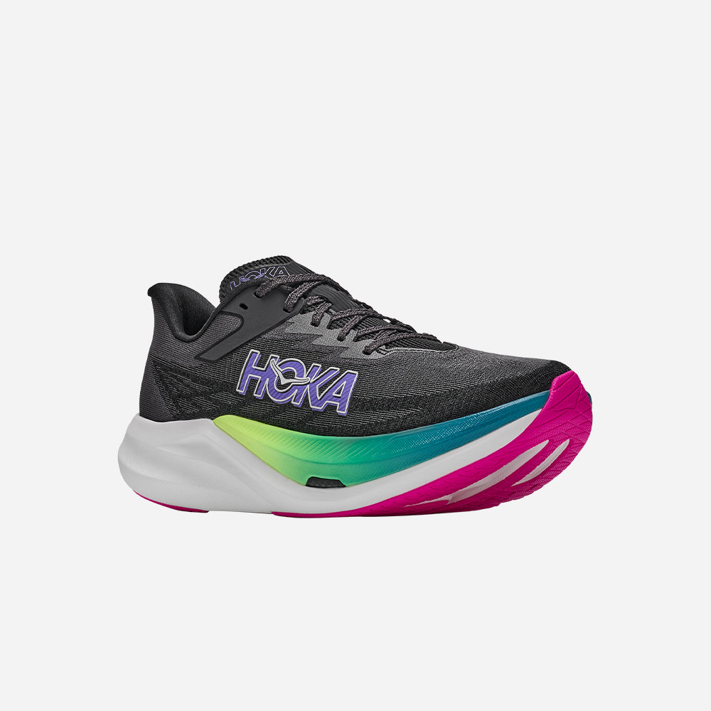 Giày Chạy Bộ Unisex HOKA Rocket X 3 - Đen - Supersports Vietnam