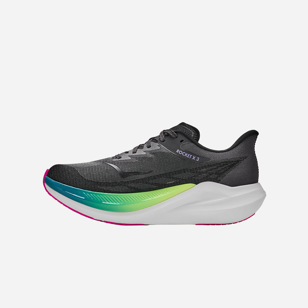 Giày Chạy Bộ Unisex HOKA Rocket X 3 - Đen - Supersports Vietnam
