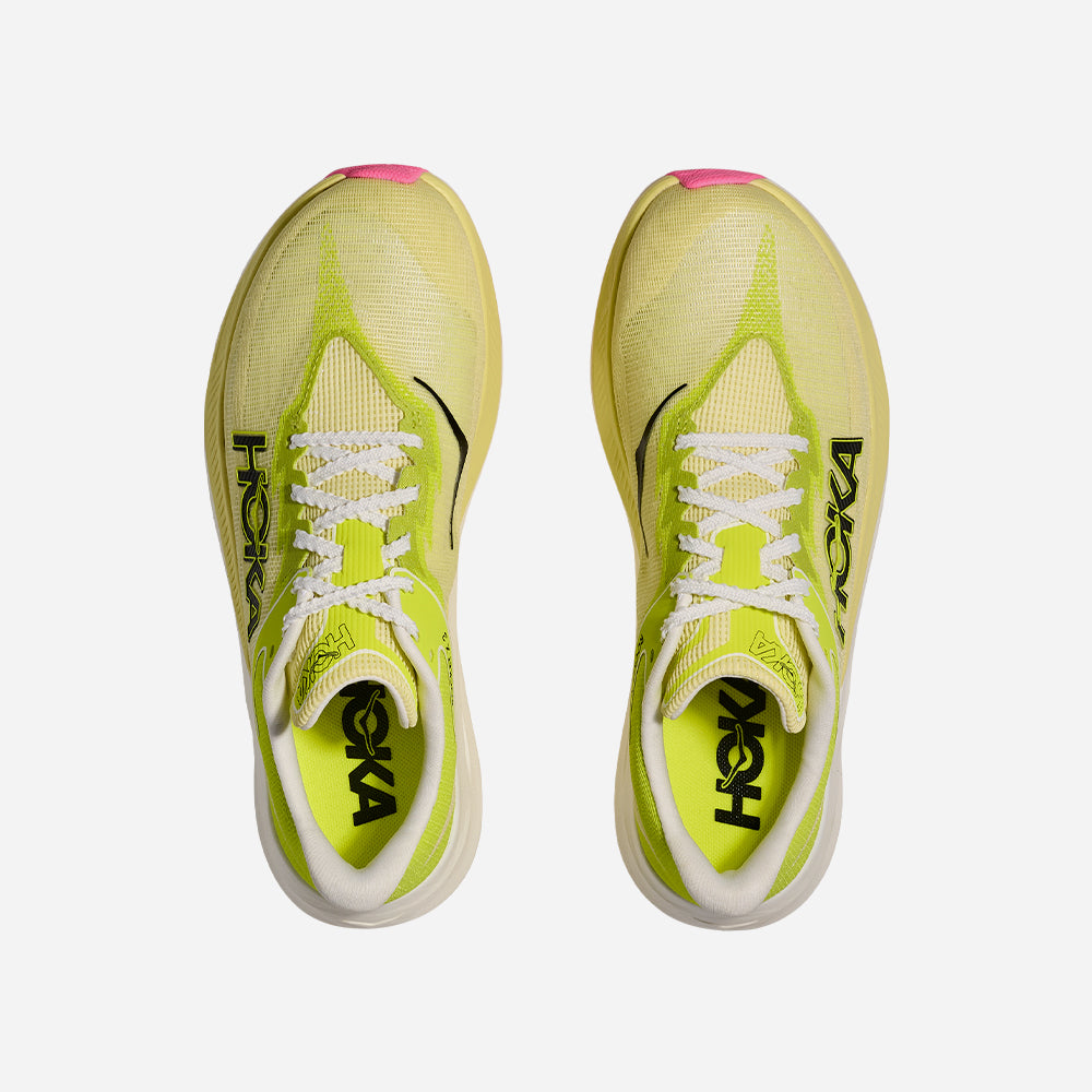 Giày Chạy Bộ Unisex HOKA Rocket X 3 - Vàng Chanh - Supersports Vietnam