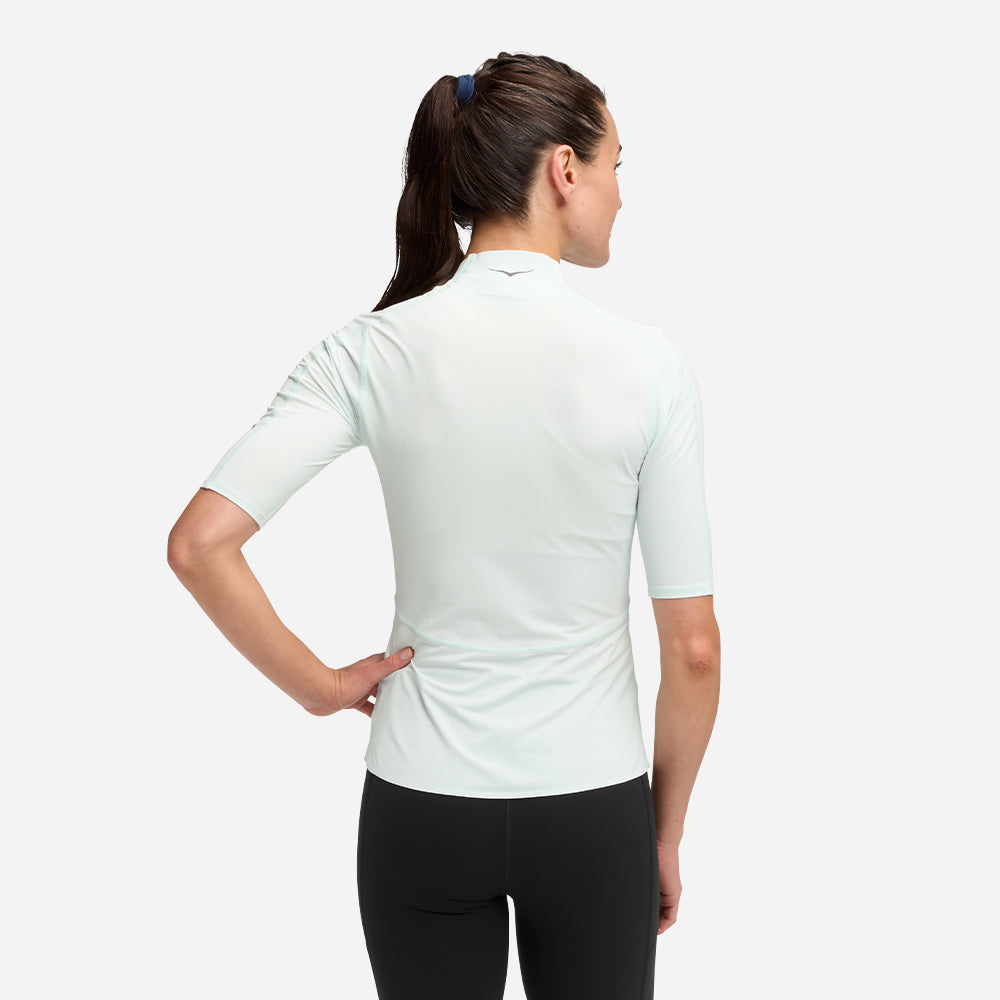 Áo Thun Nữ HOKA Skybreeze Sleeve - Xanh Mint - Supersports Vietnam
