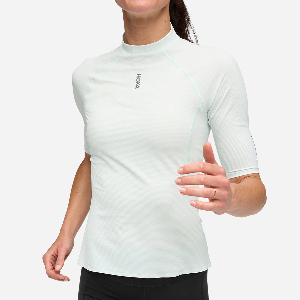 Áo Thun Nữ HOKA Skybreeze Sleeve - Xanh Mint - Supersports Vietnam
