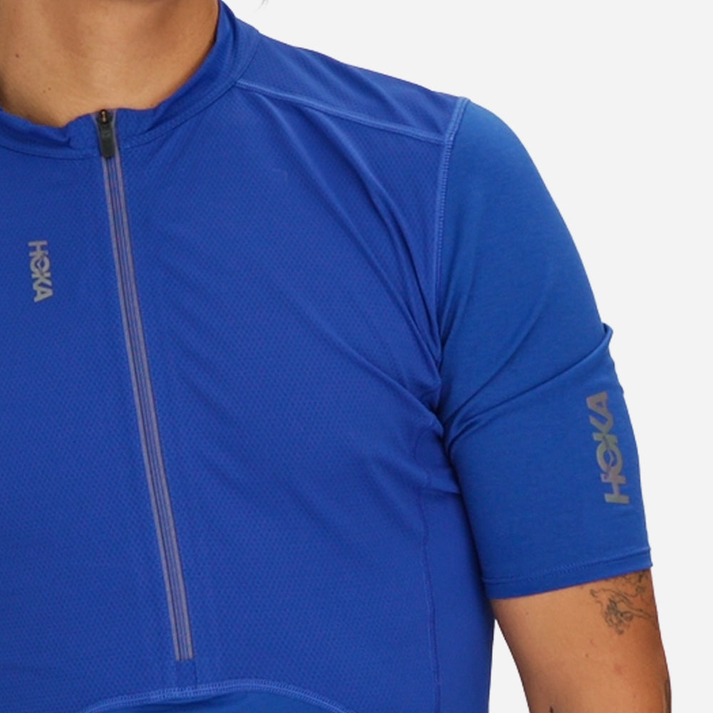 Áo Thun Nam HOKA Skybreeze Sleeve Zip - Xanh Dương - Supersports Vietnam