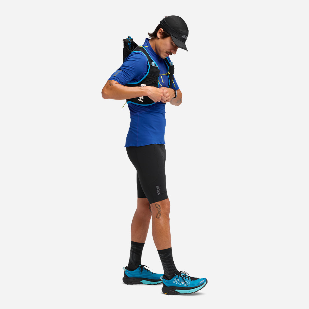 Quần Bó Thể Thao Nam HOKA Skybreeze Half - Đen - Supersports Vietnam
