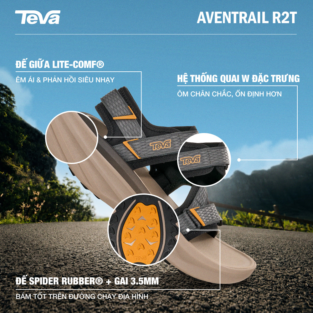 Giày Sandals Nam Teva Aventrail R2T - Nâu - Supersports Vietnam