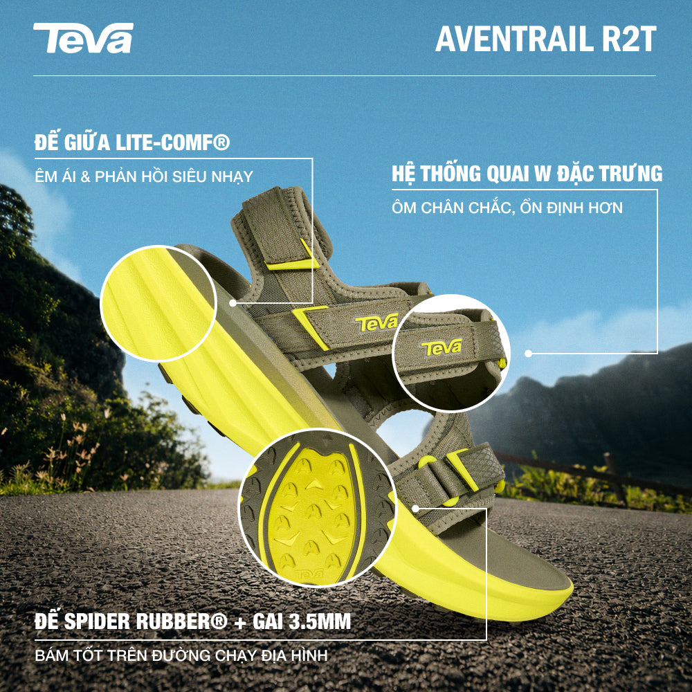 Giày Sandals Nam Teva Aventrail R2T - Vàng - Supersports Vietnam