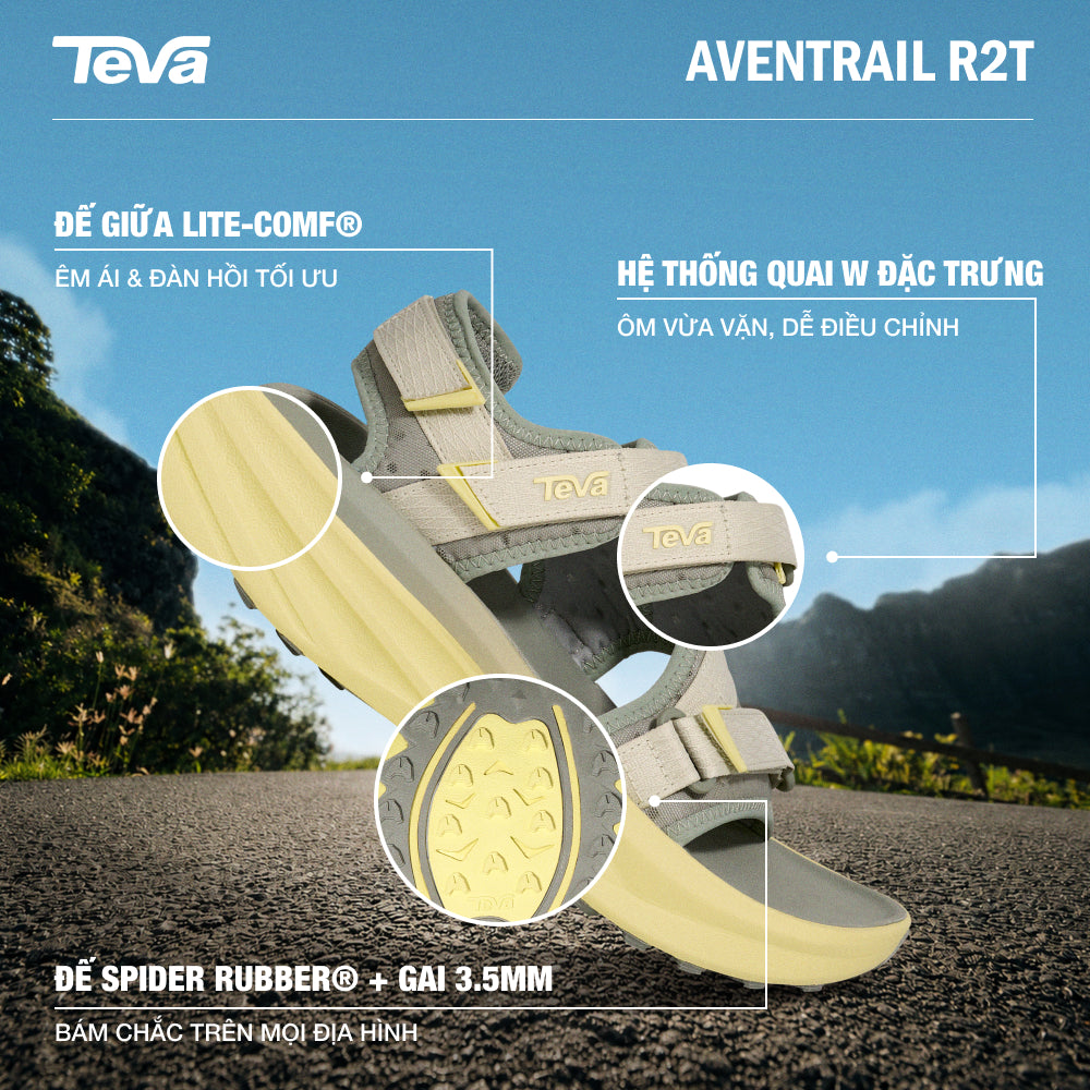 Giày Sandals Nữ Teva Aventrail R2T - Vàng - Supersports Vietnam