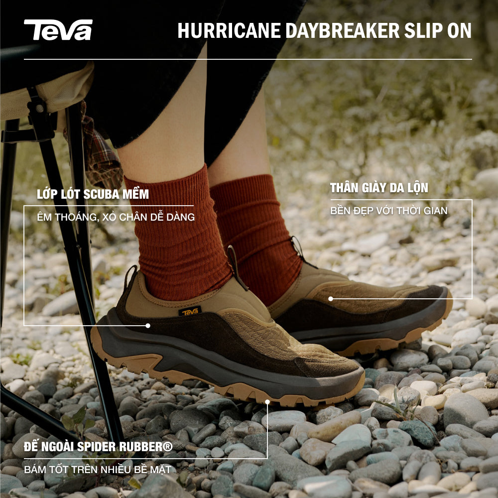 Giày Slip-On Nam Teva Hurricane Daybreaker - Nâu - Supersports Vietnam