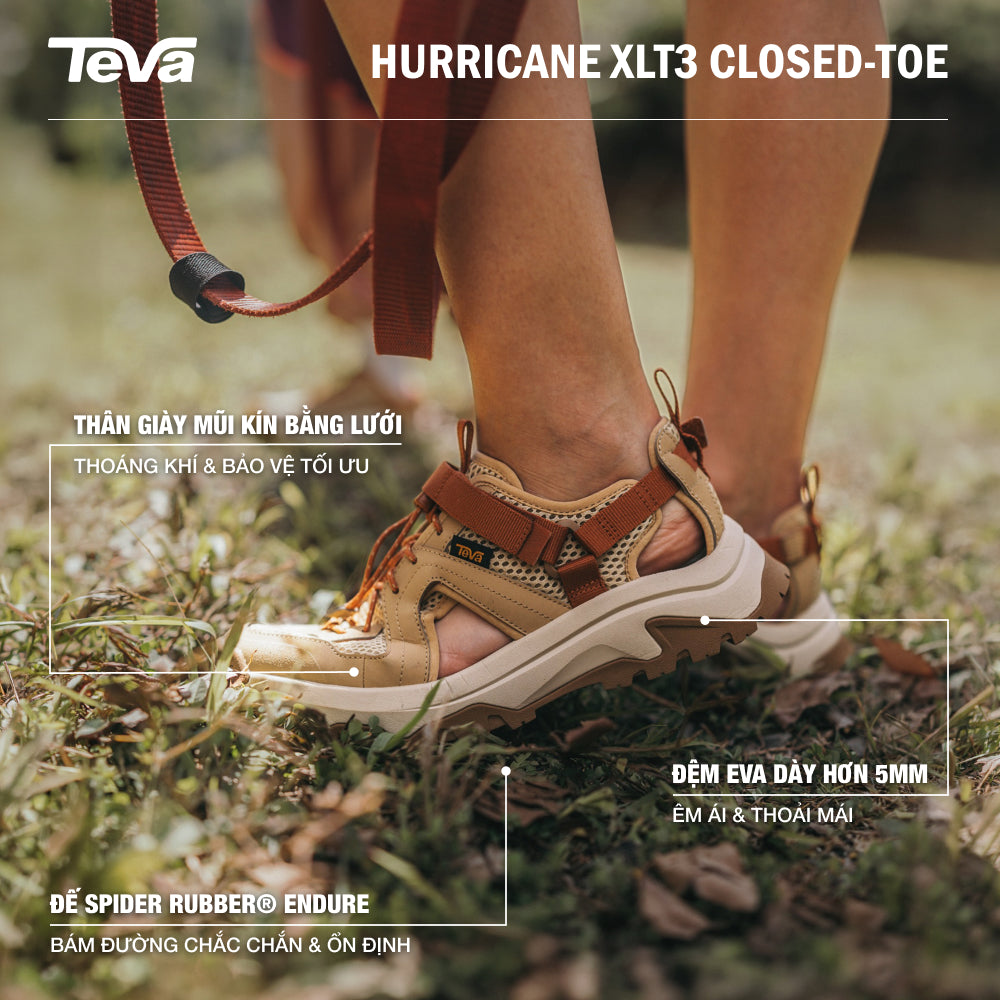 Giày Sandals Nữ Teva Hurricane Xlt3 Closed-Toe - Cam - Supersports Vietnam
