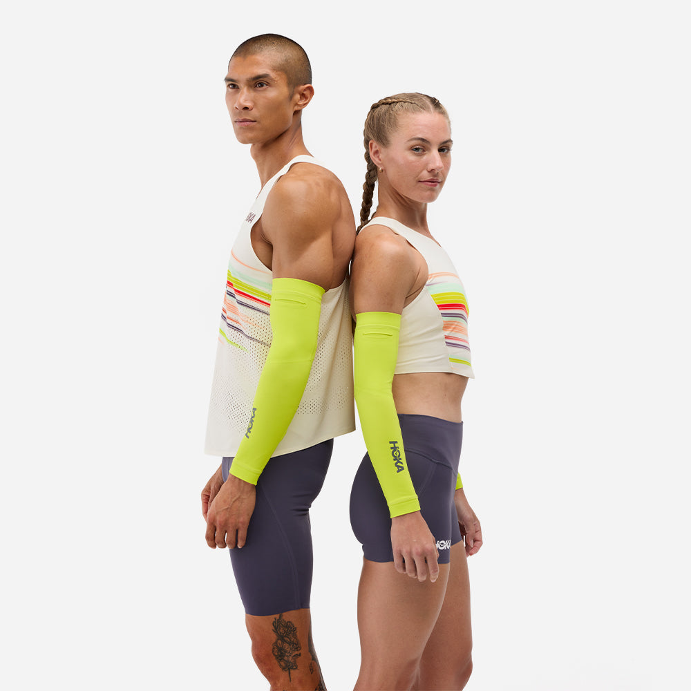 Bó Cơ Ống Tay HOKA Race Day - Vàng Chanh - Supersports Vietnam