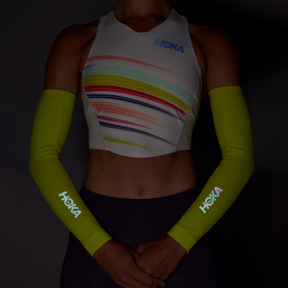 Bó Cơ Ống Tay HOKA Race Day - Vàng Chanh - Supersports Vietnam