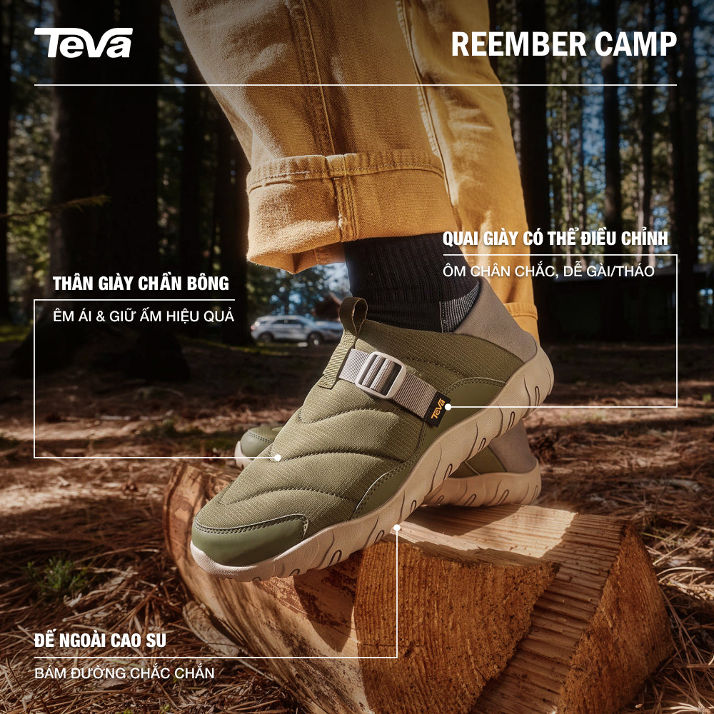 Giày Slip-On Nam Teva Reember Camp - Xanh Quân Đội - Supersports Vietnam