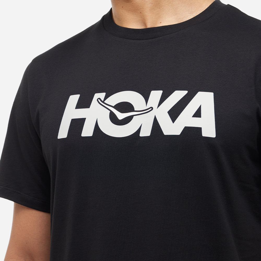 Áo Thun Nam HOKA Core Logo Ctn - Đen - Supersports Vietnam