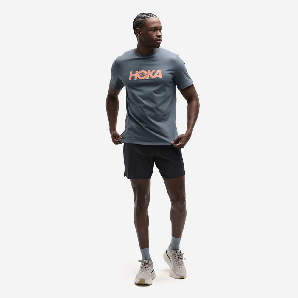 Áo Thun Nam HOKA Core Logo Ctn - Xanh Navy - Supersports Vietnam