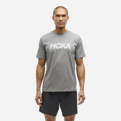 Áo Thun Nam HOKA Core Logo Ctn - Xám - Supersports Vietnam