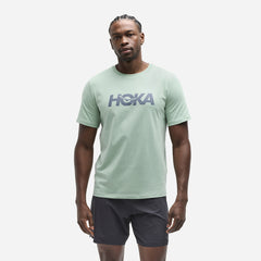 Áo Thun Nam HOKA Core Logo Ctn - Xanh Mint - Supersports Vietnam